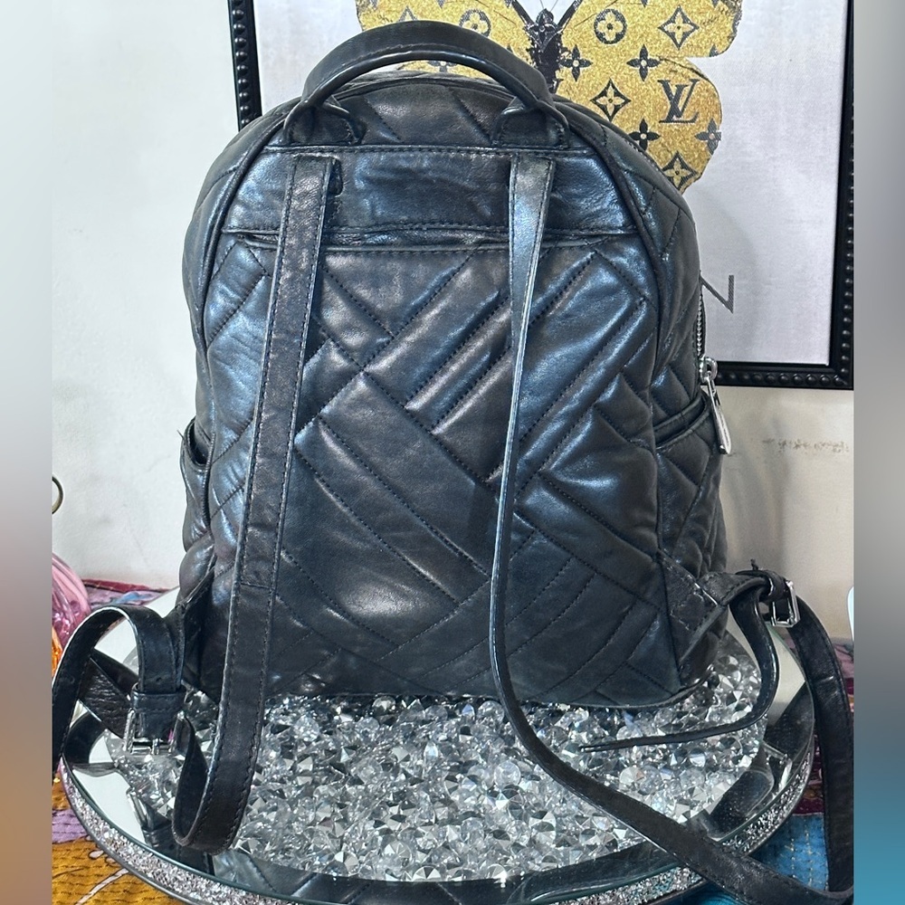 Michael Kors Abbey Medium Quilted Leather Backpack. - Picture 2 of 9